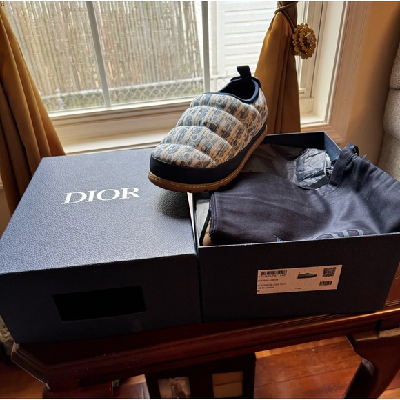 Dior slipper oblique (blue) - Picture 1 of 4